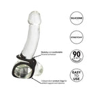 CalExotics Penis Enhancement Silicone Ball Spreader - Black at the Haus of Shag