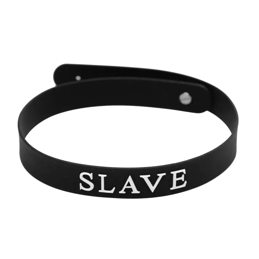 Master Series Collar Silicone Collar- Slave at the Haus of Shag