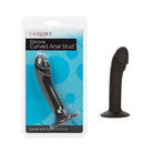 CalExotics Plug Silicone Curved Anal Stud - Black at the Haus of Shag