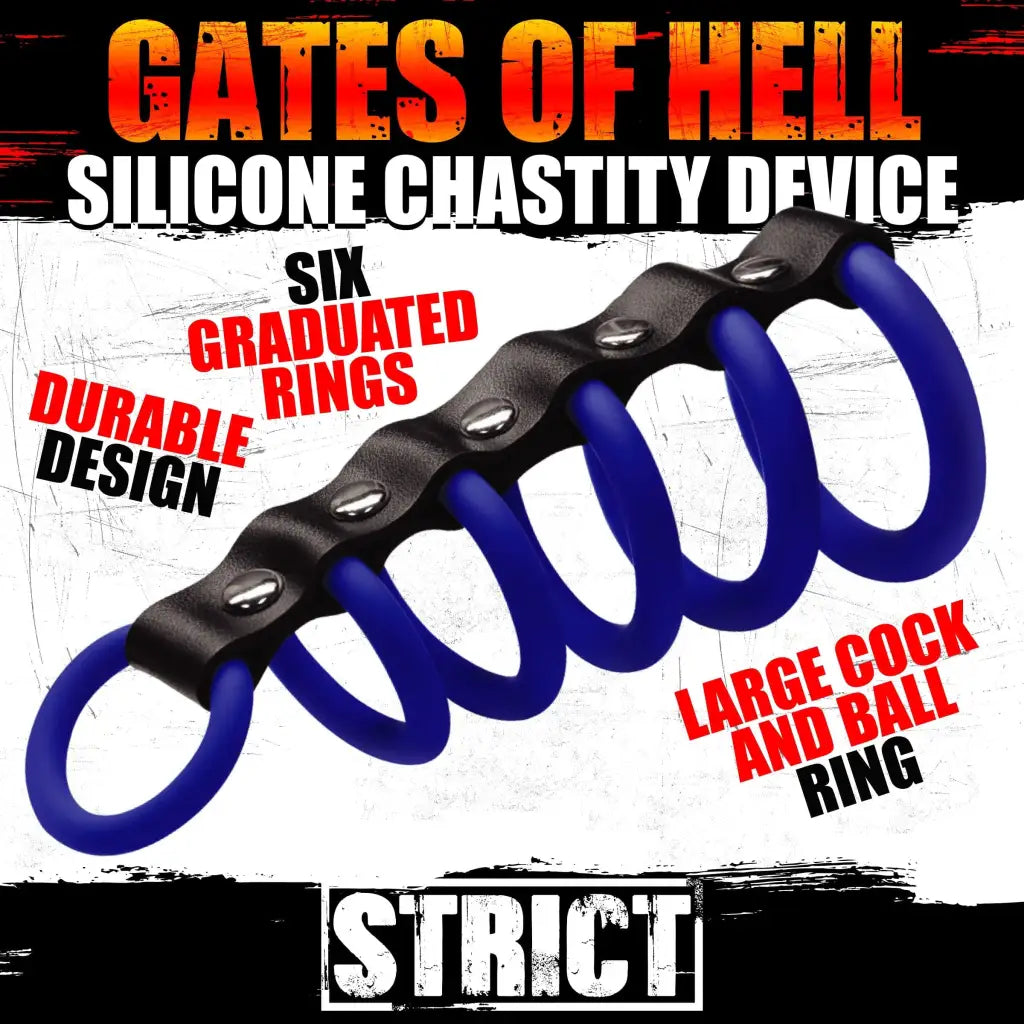 STRICT Chastity Silicone Gates Of Hell Chastity Device at the Haus of Shag