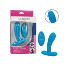 CalExotics Plug Silicone Pulsing Pleaser W/remote - Blue at the Haus of Shag