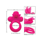 CalExotics Penis Enhancement Silicone Rechargeable Butterfly Dual Ring at the Haus of Shag