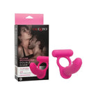 CalExotics Penis Enhancement Silicone Rechargeable Double Diver - Pink at the Haus of Shag