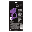 Purple Silicone Double Ring Rechargeable Enhancer for Enhanced Performance and Pleasure