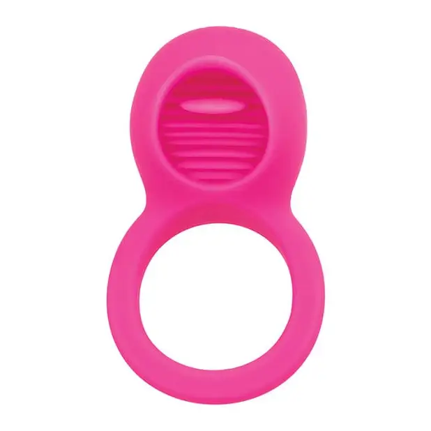 CalExotics Stimulators Silicone Rechargeable Teasing Tongue Enhancer - Pink at the Haus of Shag