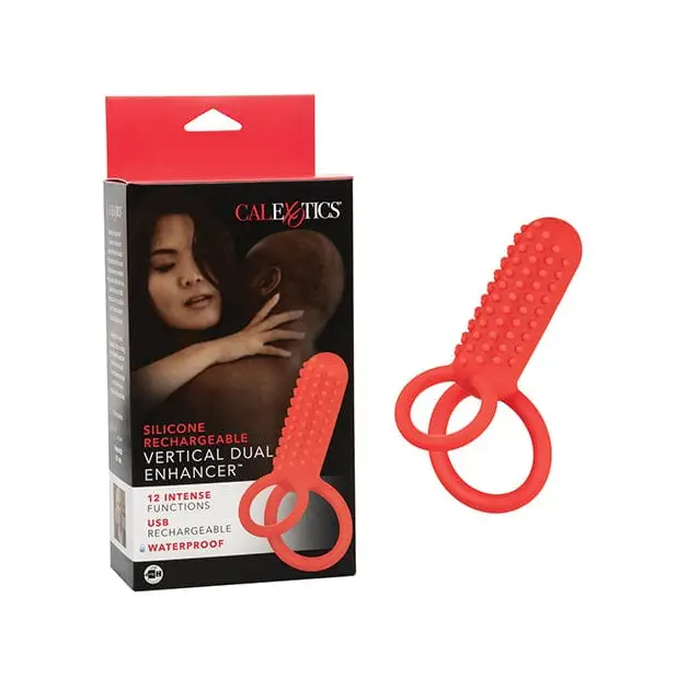 CalExotics Penis Enhancement Silicone Rechargeable Vertical Dual Enhancer at the Haus of Shag