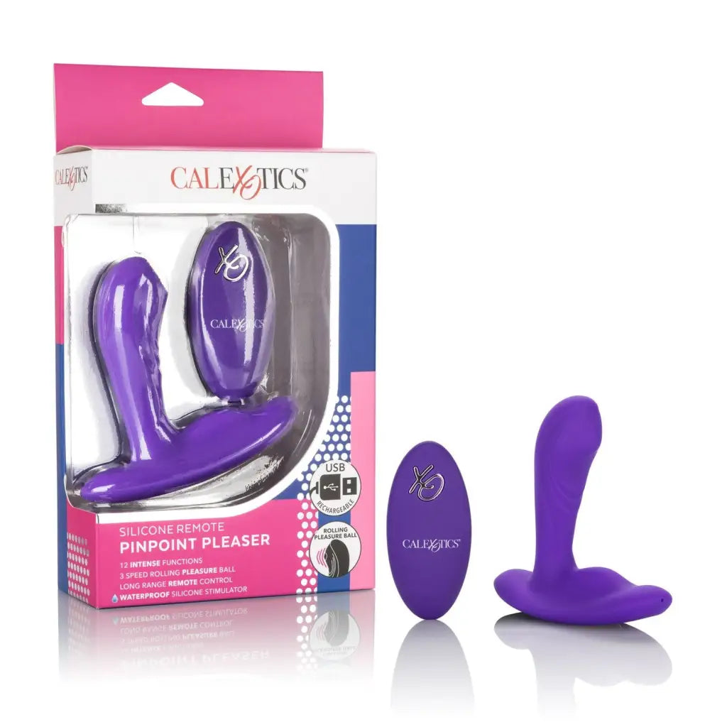 CalExotics Vibrator Silicone Remote Pinpoint Pleaser at the Haus of Shag