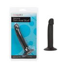 CalExotics Plug Silicone Slim Anal Stud - Black at the Haus of Shag