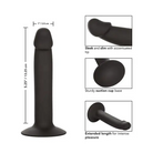 CalExotics Plug Silicone Slim Anal Stud - Black at the Haus of Shag