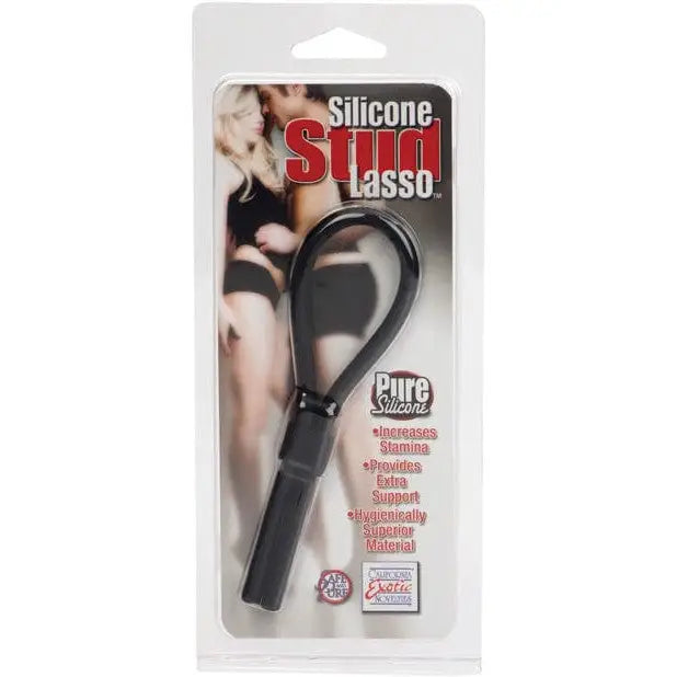 CalExotics Penis Enhancement Silicone Stud Lasso - Black at the Haus of Shag