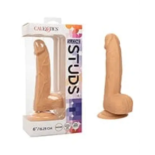 CalExotics Dongs & Dildos Ivory Silicone Studs 6" Dildo at the Haus of Shag