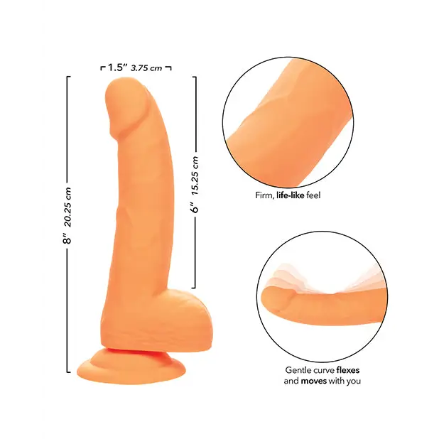 Silicone Studs Neon 6’’ Dildo - Dongs & Dildos