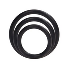 CalExotics Penis Enhancement Silicone Support Rings - Black at the Haus of Shag