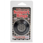 CalExotics Penis Enhancement Silicone Support Rings - Black at the Haus of Shag