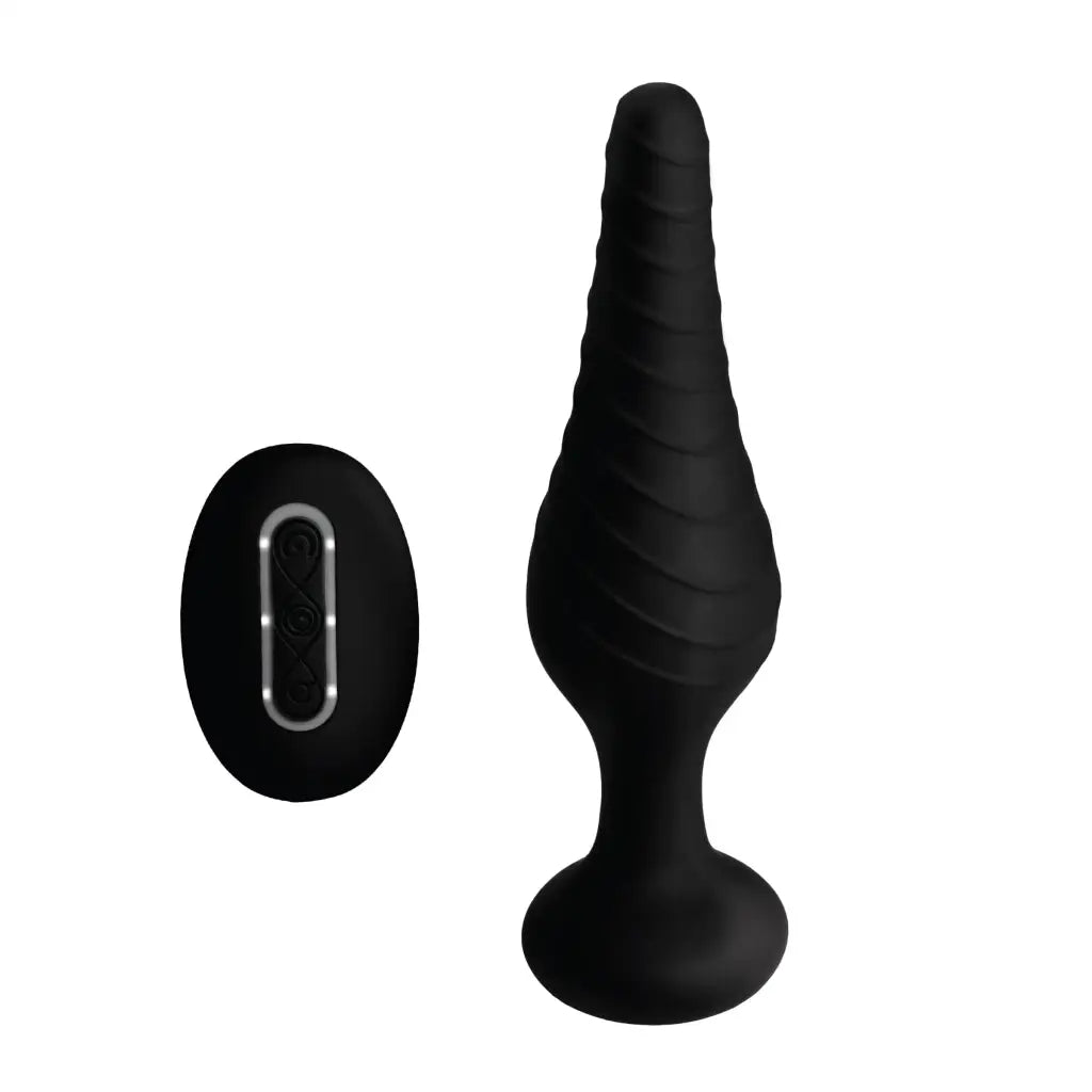 Under Control Prostate Vibrator Silicone Vibrating Anal Plug With Remote Control at the Haus of Shag