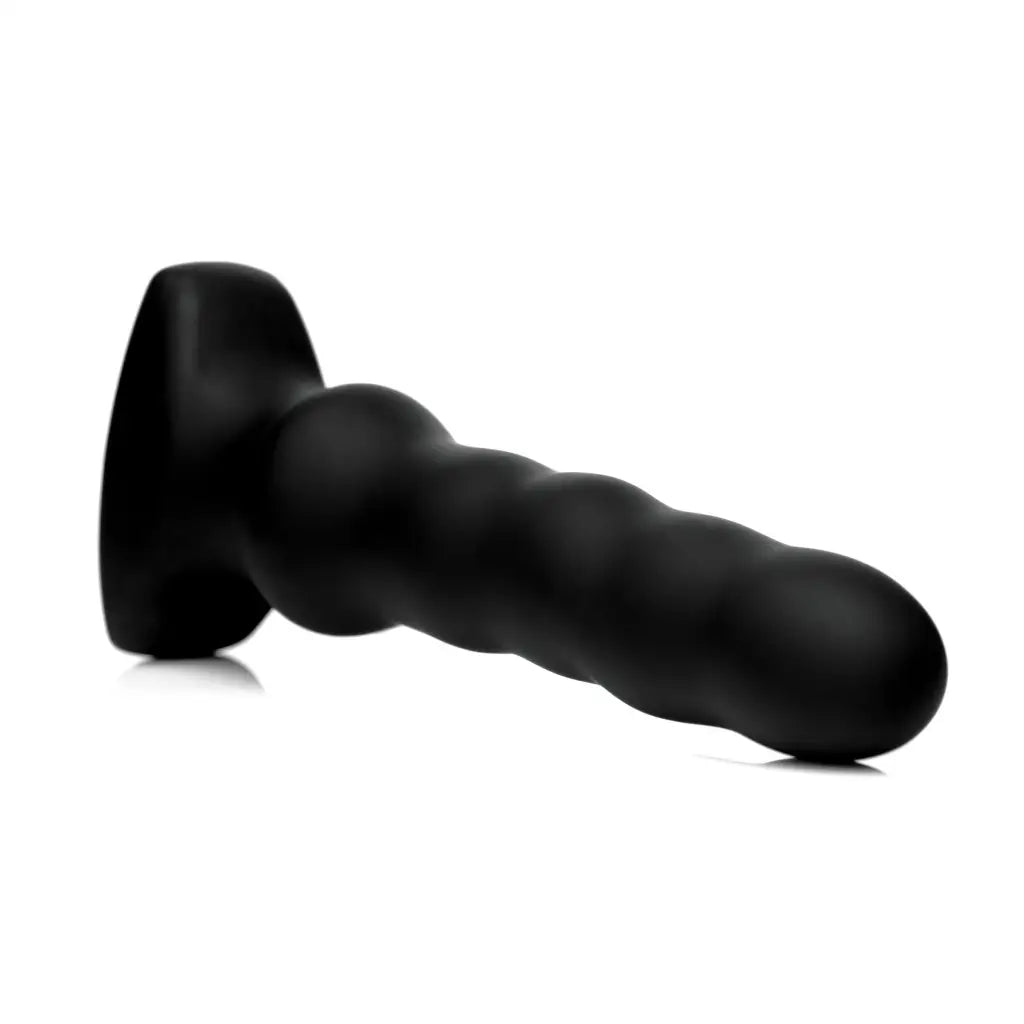 Thunderplugs Powered Plug Silicone Vibrating And Squirming Plug With Remote Control at the Haus of Shag