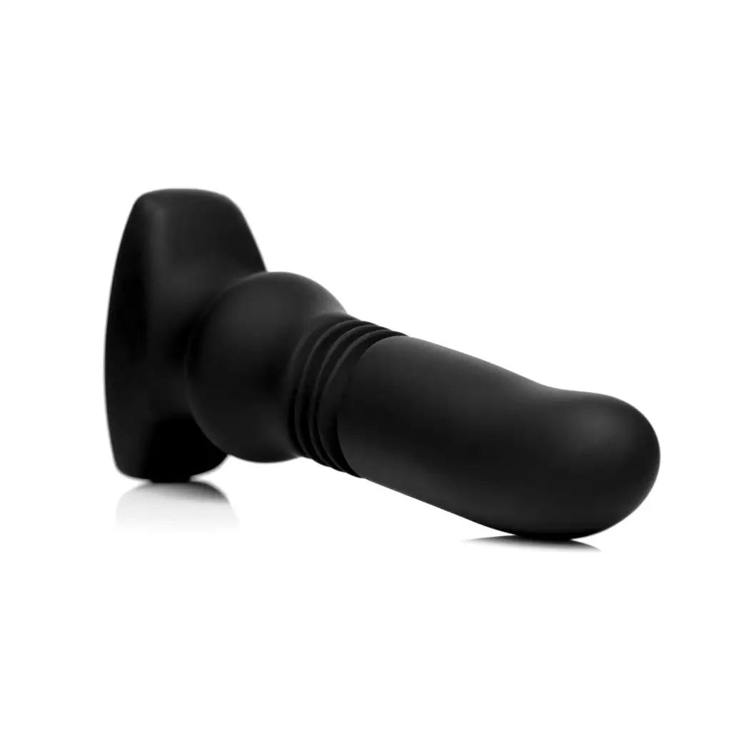 Thunderplugs Powered Plug Silicone Vibrating And Thrusting Plug With Remote Control at the Haus of Shag