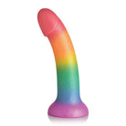 Curve Novelties Dildos Phallic Simply Sweet Phallic Silicone Dildo 6.5in Rainbow at the Haus of Shag