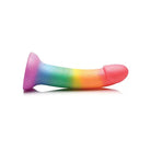 Curve Novelties Dildos Phallic Simply Sweet Phallic Silicone Dildo 6.5in Rainbow at the Haus of Shag