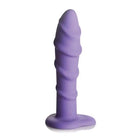 Curve Novelties Dildos Simply Sweet Swirl Silicone Dildo 7in Purple at the Haus of Shag