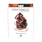 Sincerely Sportsheets Amber Adjustable Handcuffs with Removable Chain Tortoiseshell - Cuffs