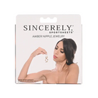 Sincerely Sportsheets Amber Adjustable Nipple Jewelry Tortoiseshell - Nipple Clamp