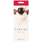 Sinful Vinyl Ball Gag Pink - Pink - Ball Gag