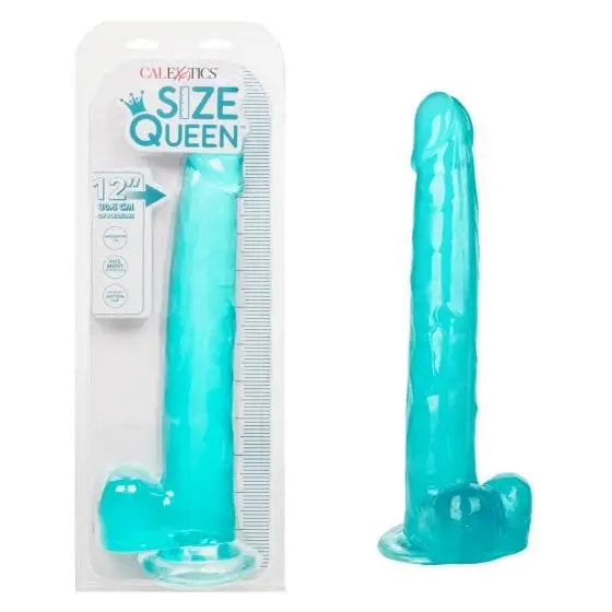 CalExotics Dildos Blue Size Queen 12in at the Haus of Shag