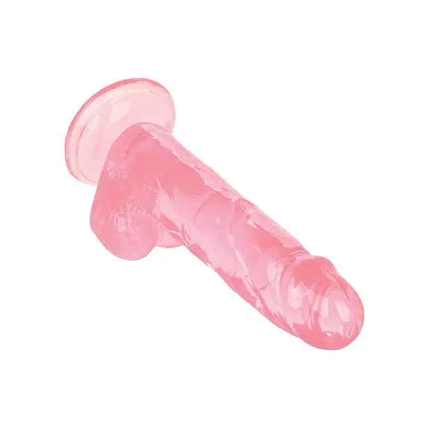 Size Queen 6’ Dildo - Pink silicone sex toy with a flared base for enhanced pleasure