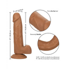 Size Queen 6’ silicone dildo with lifelike features and detailed measurements