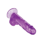 Purple silicone Size Queen 6’ dildo with flared base for safe and enjoyable use