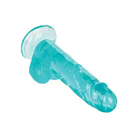 Size Queen 6’ Inch Size Turquoise Sex Toy with Flared Base