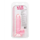 Size Queen 6’ Dildo – Pink silicone adult toy in retail packaging for ultimate satisfaction