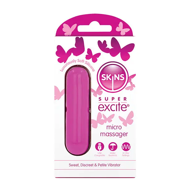 Skin Super Excited Petite Vibrator - Pink - Stimulators