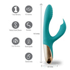 Skyler Silicone Bendable Rabbit - Teal - Rabbit