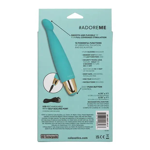 CalExotics Vibrator Slay #adoreme - Teal at the Haus of Shag