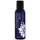 Sliquid Natural Satin Moisturizing Water Based Lubricant - blue liquid bottle with black cap