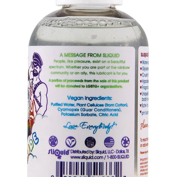 Sliquid Naturals Sparkle Pride Lube 4.2 oz. - Water Based Lubricant