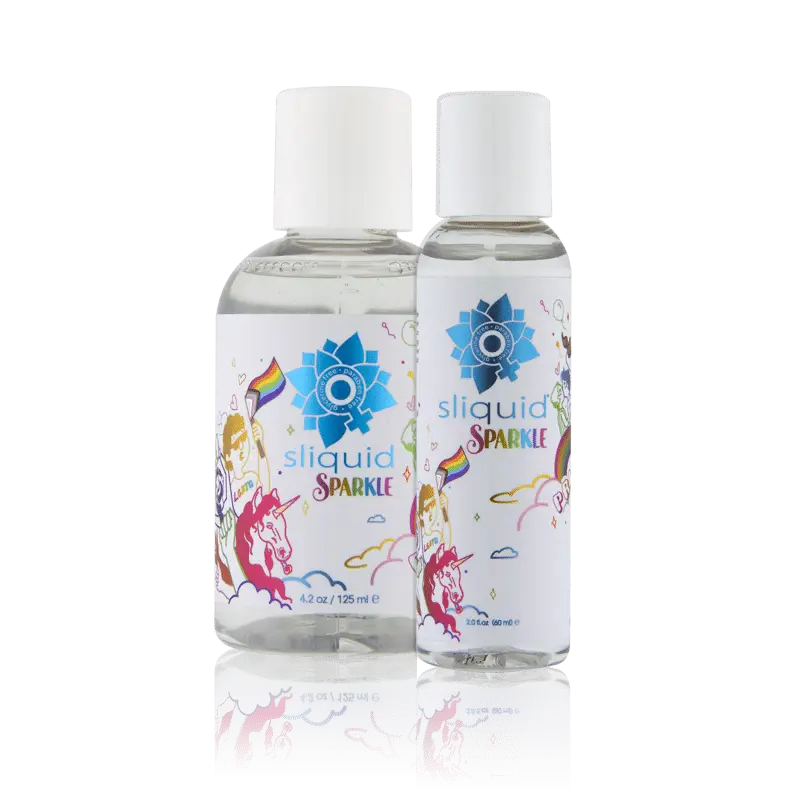 Sliquid Naturals Sparkle Pride Lube 4.2 oz. - 4.2 oz. - Water Based Lubricant