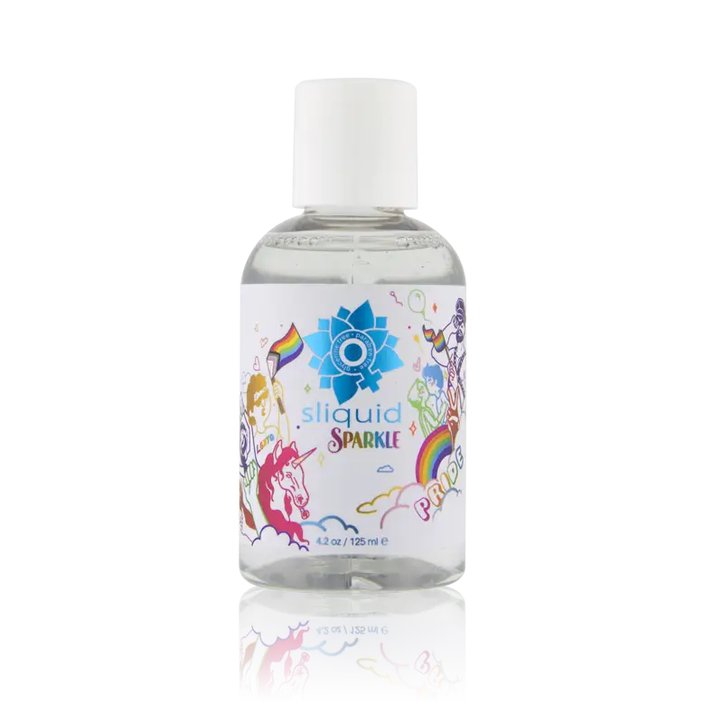 Sliquid Naturals Sparkle Pride Lube - 4.2 oz. - Water Based Lubricant