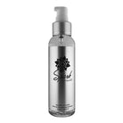 Silver bottle of Sliquid Naturals The Studio Collection Spark Plastic Pump - 4.2 Oz