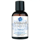 Bottle of Sliquid Organics Natural intimate lubricant against a white background