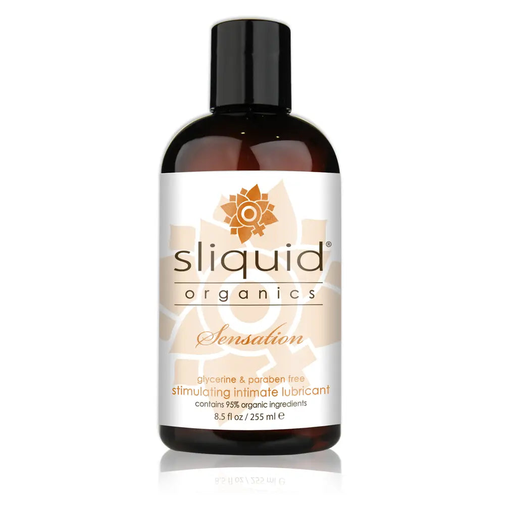 Sliquid Organics Sensation Stimulating Lubricant - 8.5 oz. - Water Based Lubricant