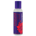 Bottle of Sliquid Swirld sugar derivative free water-based lubricant with a purple cap