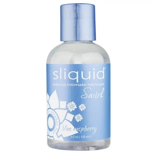 Sliquid Swirl Water Based, Sugar Derivative-Free Flavored Lubricant with Blue Cap