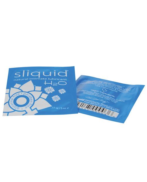 Sliquid Water Based Lubricant .17 oz. Sliquid Naturals H2O Intimate Lube (Glycerine & Paraben Free) at the Haus of Shag