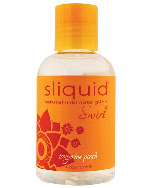 Sliquid Water Based Lubricant 4.2 oz. / Tangerine Peach Sliquid Swirld Water Based Sugar Derivative-Free Flavored Lubricants at the Haus of Shag
