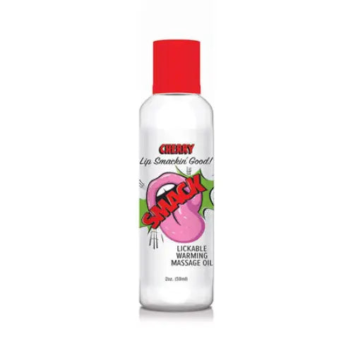 Smack Lickable Massage Oil Cherry 2 oz. - Massage Oil