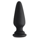 Small anal plug with tapered shape, flared base, and interchangeable fox tail