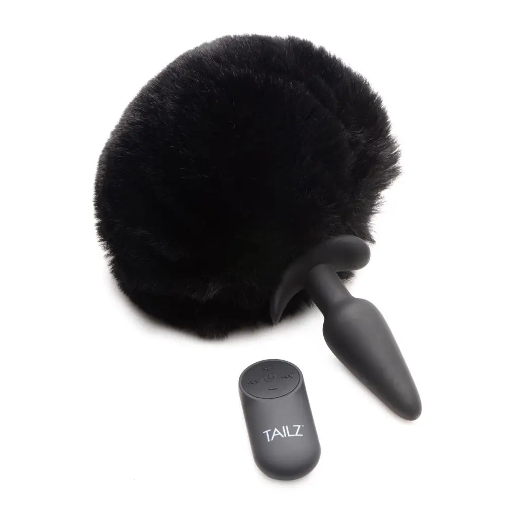 Tailz Plug Small Vibrating Anal Plug With Interchangeable Bunny Tail at the Haus of Shag